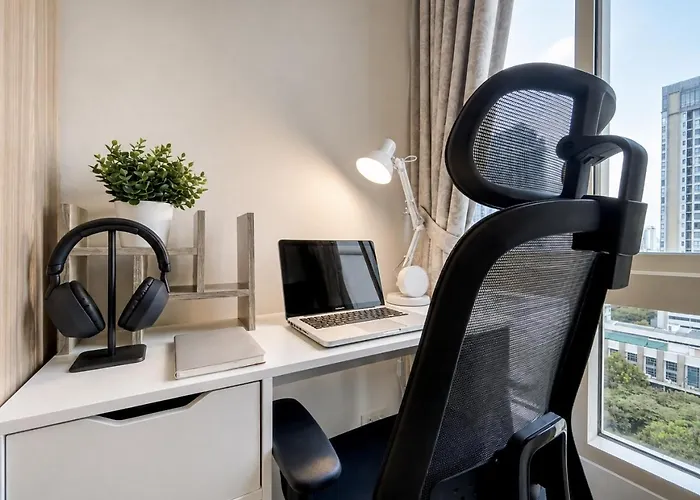 150m To Bts L Workspace L Pool And Gym L Sontana Apartment